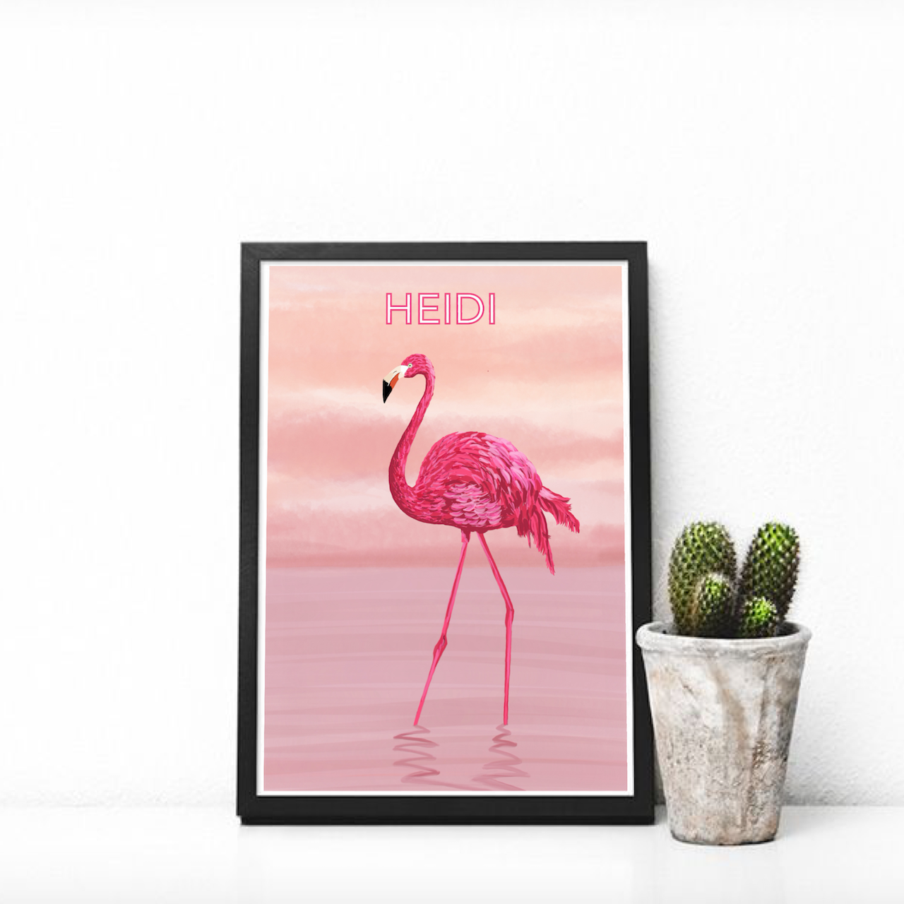 Flo the Flamingo Illustration