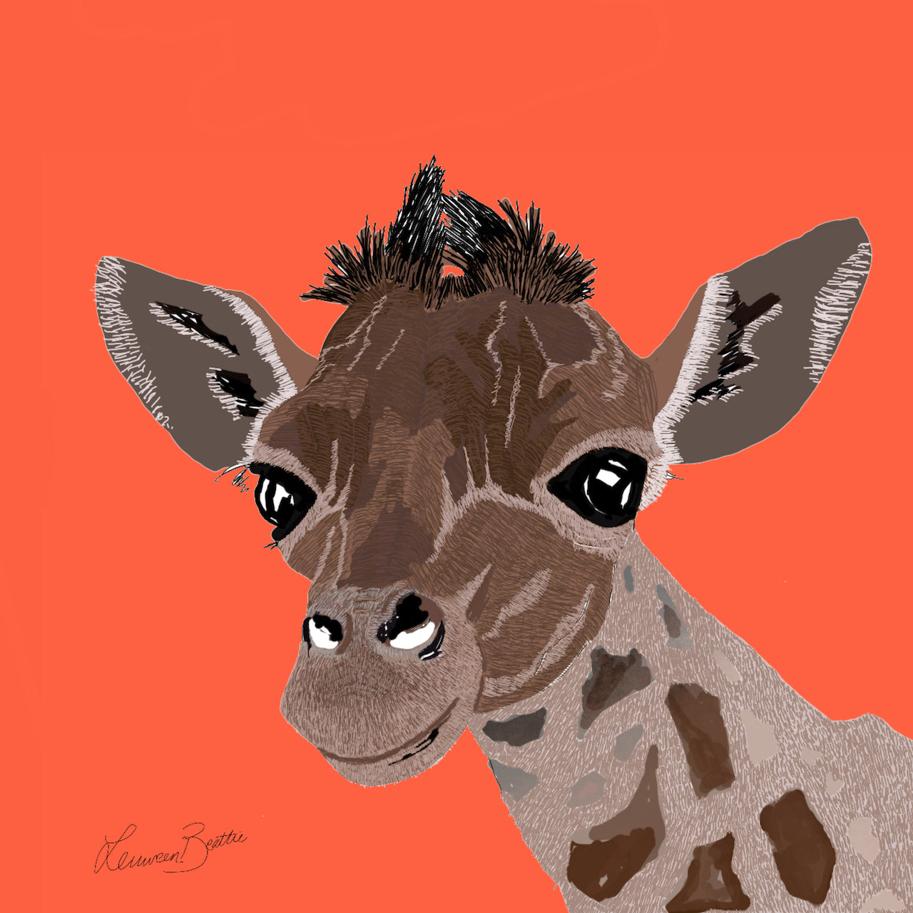 GIGI the Giraffe, Illustration